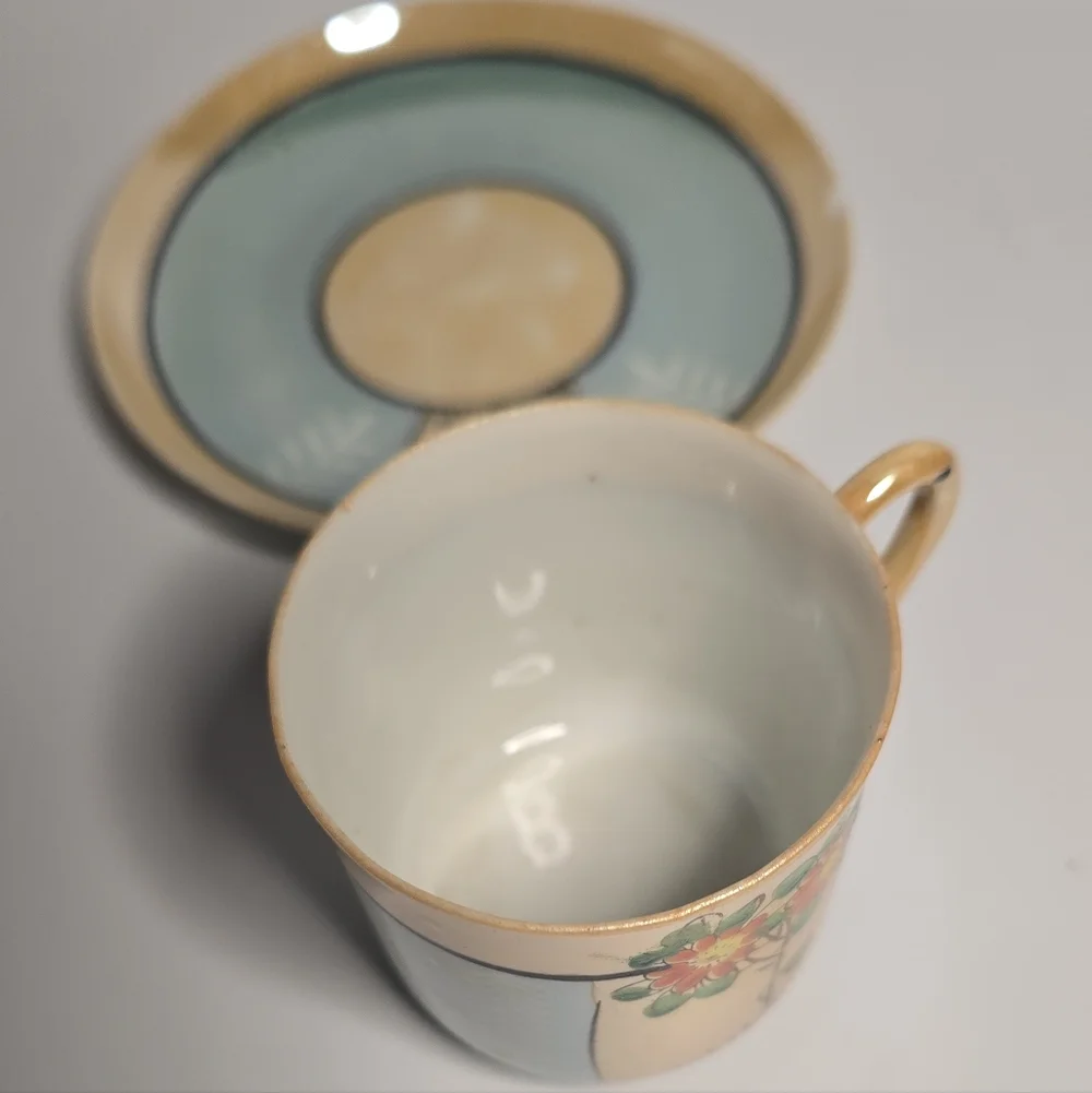 Floral Mug and Plate Set